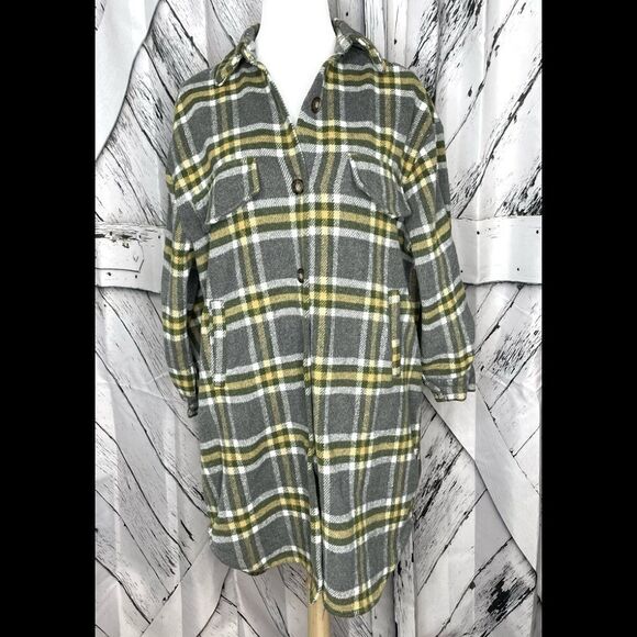 Doo B Doo B Plaid Shacket Shirt Jacket Size Small - Picture 1 of 7